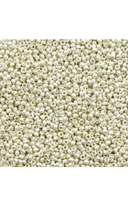 Miyuki rocailles Perlen 15/0 - Duracoat galvanized silver 15-4201